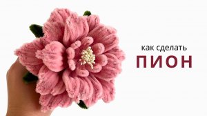 Как сделать ПИОН из синельной проволоки своими руками. Пошаговый мастер-класс для начинающих