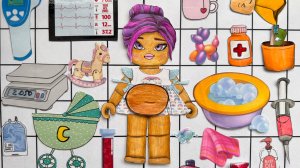 Роды Roblox 👶🏻 / беременная история / бумажные куклы ✨asmr