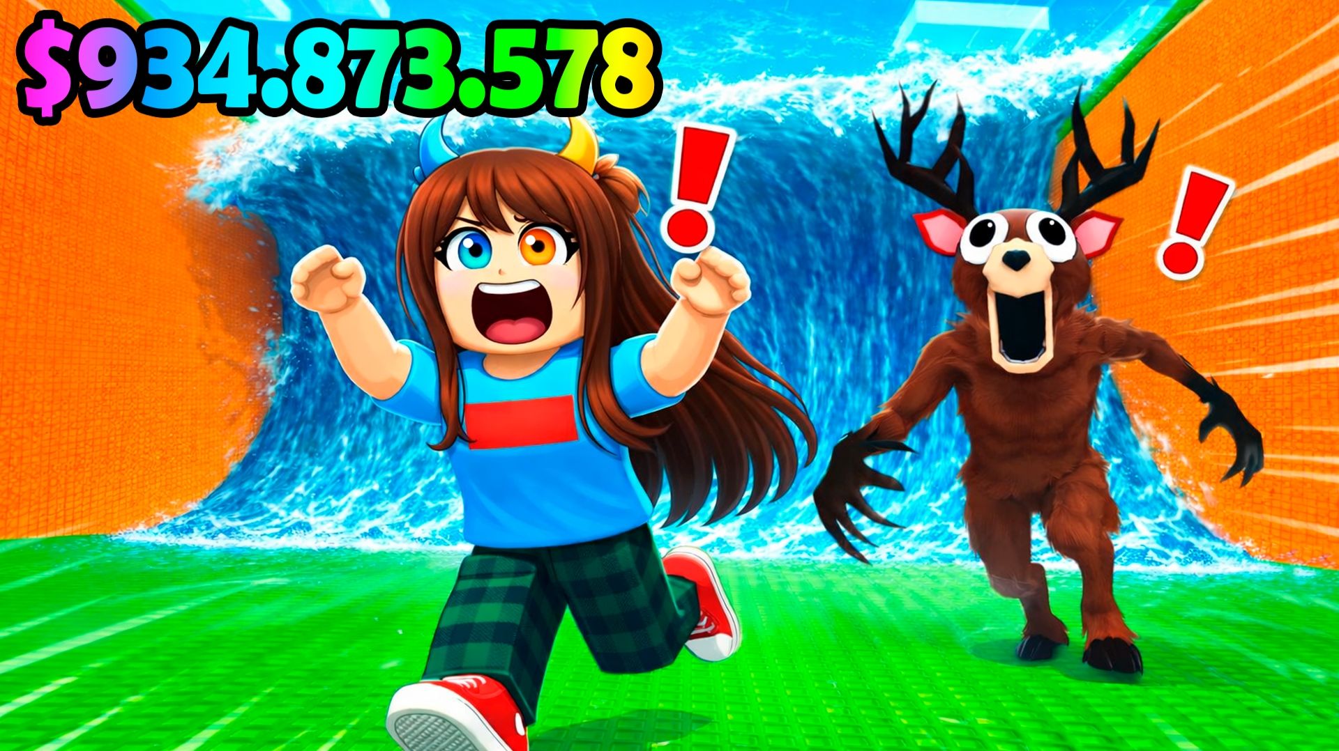 😱СБЕГИ ОТ ЦУНАМИ и СПАСИ 99 НОЧЕЙ в ЛЕСУ в РОБЛОКС Escape Tsunami For Brainrots смотреть онлайн