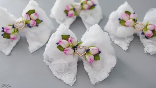 РОСКОШНЫЕ БАНТИКИ! Поделки своими руками! смотреть онлайн