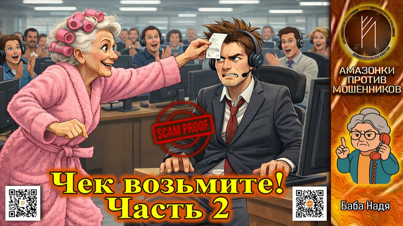 БАБА НАДЯ ЧЕКанулась / КРУГОМ ЛОХОТРОН / ЗВОНОК МОШЕННИКА / ОСТОРОЖНО МОШЕННИКИ ЗВОНЯТ смотреть онлайн