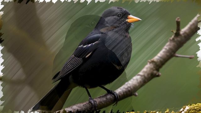 Звук природы: очаровательное пение Черного дрозда в лесу смотреть онлайн