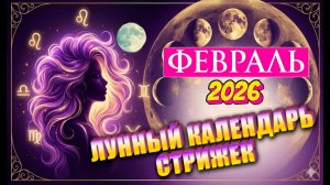 ЛУННЫЙ КАЛЕНДАРЬ СТРИЖЕК и Причесок НА Февраль 2026💇 БЛАГОПРИЯТНЫЕ  И НЕБЛАГОПРИЯТНЫЕ ДНИ