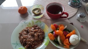 Мой простой обед диабетика.