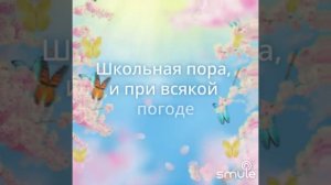 Школьная пора