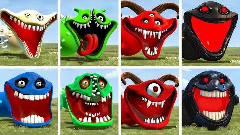 СЕМЬЯ ГОЛОДНЫХ ЧЕРВЕЙ ПРОТИВ СЕМЬИ ГОЛОДНЫХ ЗМЕЙ! КТО СИЛЬНЕЕ?! — Garry’s Mod смотреть онлайн