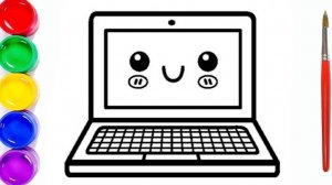 Мультик раскраска для детей и малышей. Как нарисовать рисунок компьютер