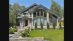 Каркасный двухэтажный дом в Скандинавском стиле на три спальни общей площадью 180 м2