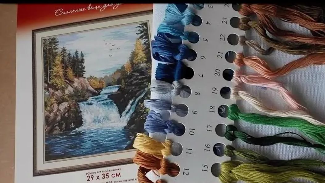 Вышивка проекта Овен " Водопад Кивач" отчет 36 смотреть онлайн