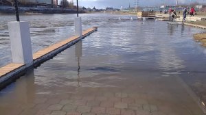 Разлив реки.Весенняя Тула и вечерний шашлычок.