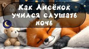 Сказка на ночь 🌙 Как Лисёнок учился слушать ночь