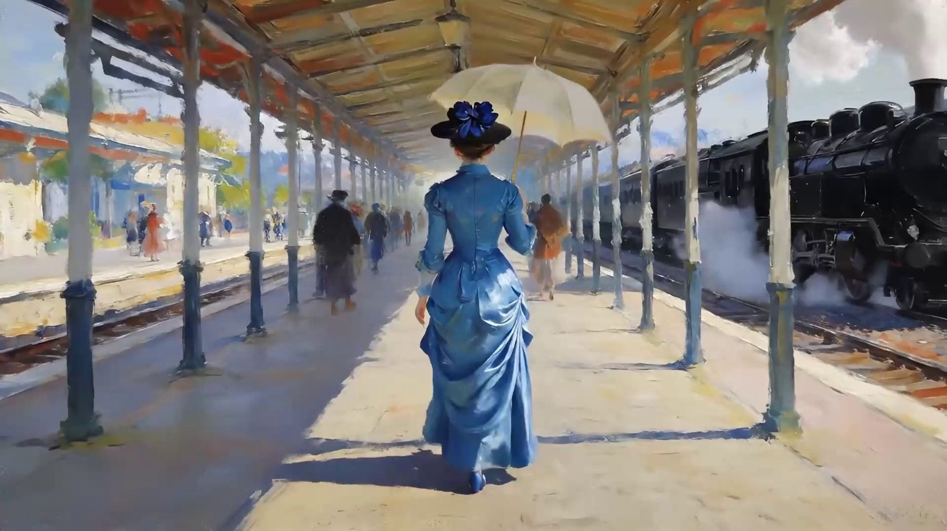 Визуальные Поэмы — Клод Моне `Вокзал Сен-Лазар` Визуальные Поэмы — Клод Моне `Вокзал Сен-Лазар`