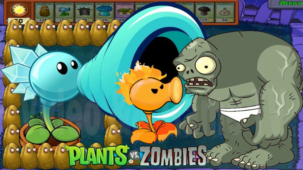 Зомби против растений! Plants vs Zombies ПвЗ PvZ Растения против Зомби смотреть онлайн