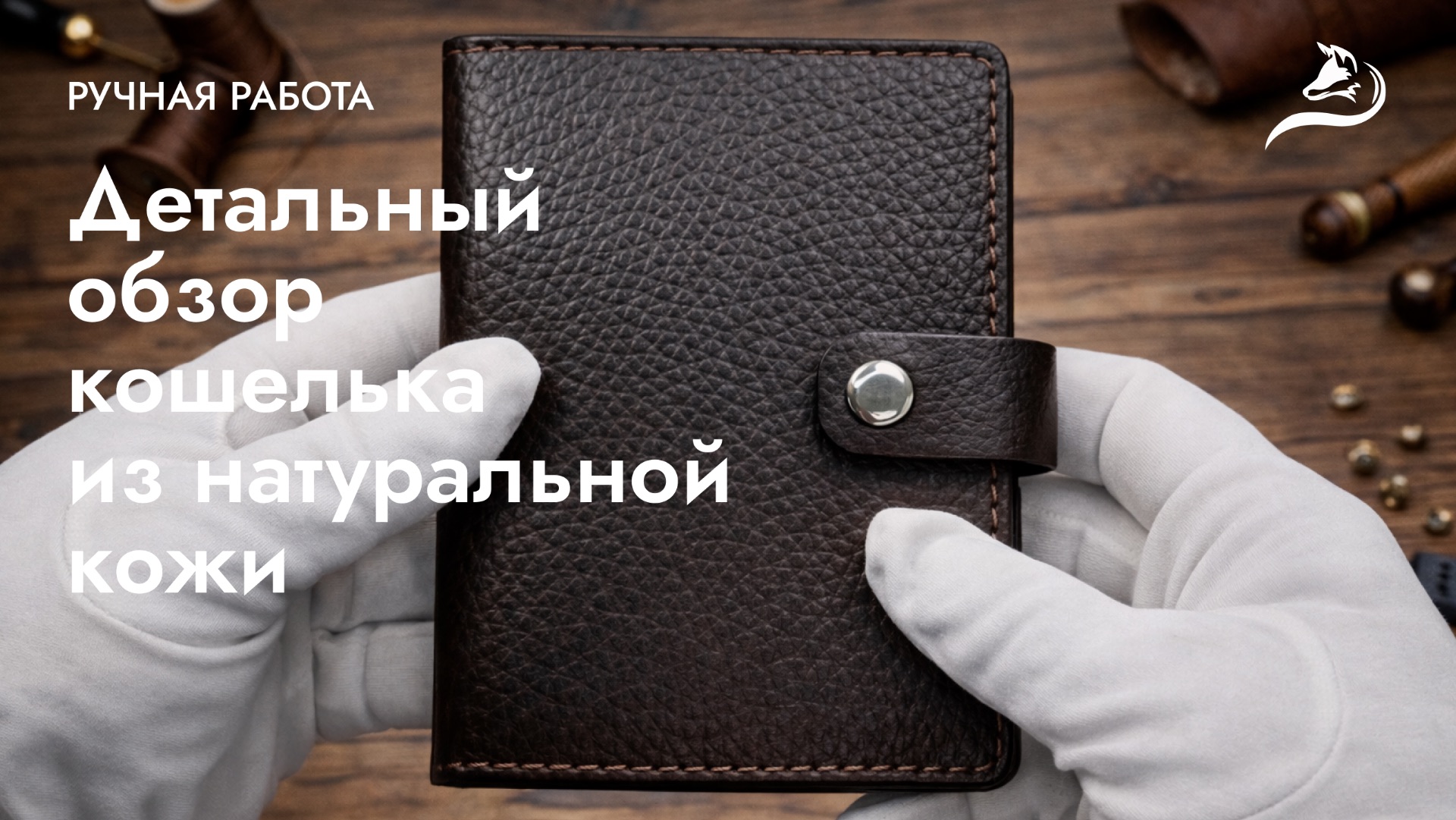 Кожаный кошелёк ручной работы из натуральной кожи смотреть онлайн