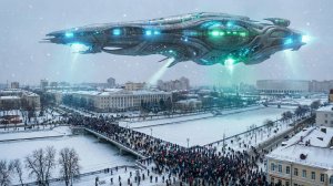 Путину показали кадры-вторжение нло над городом.