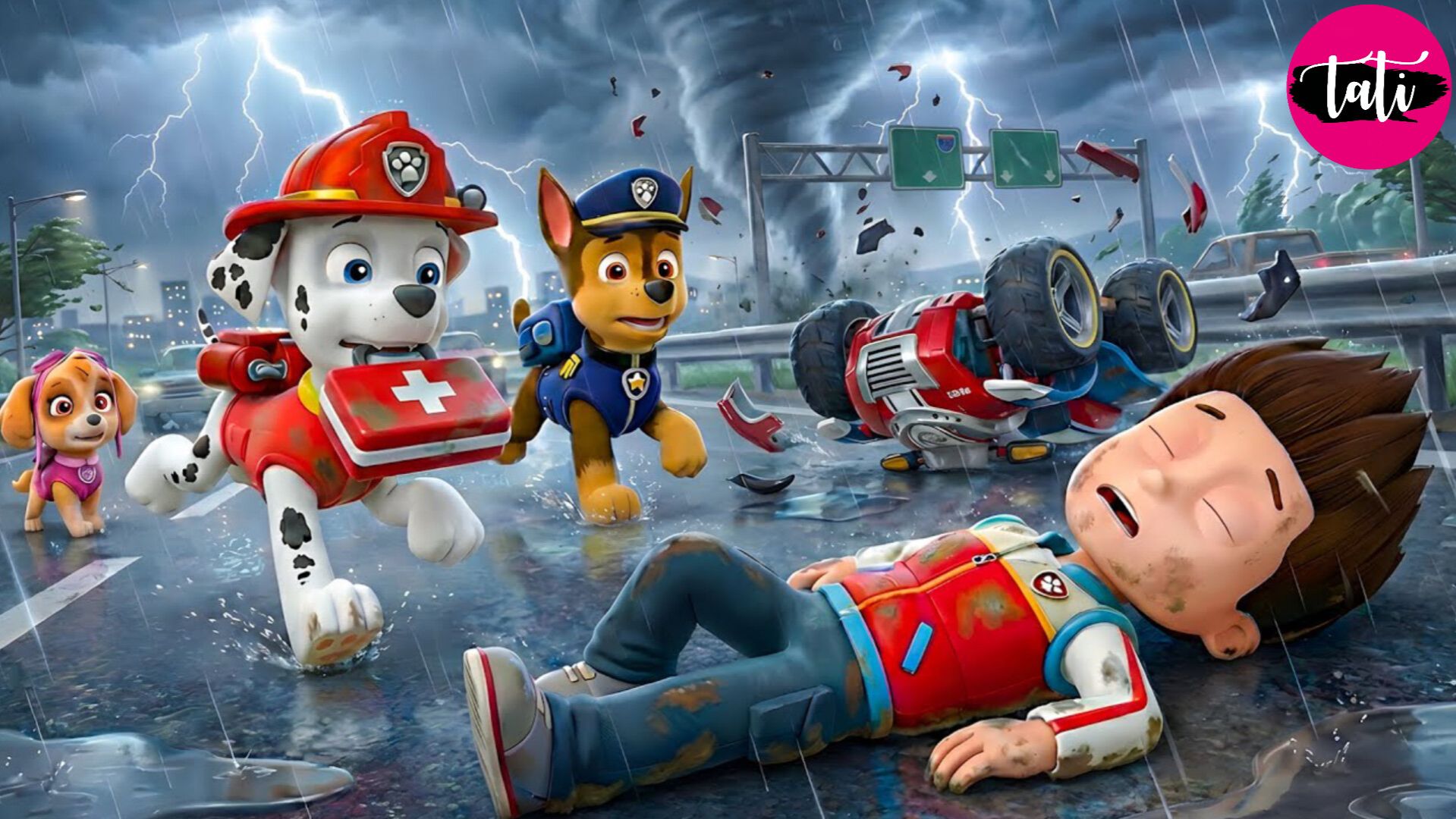 Щенячий патруль и Маршалл. Залипательное видео. Мультфильм для детей и малышей. Анимация 147 смотреть онлайн