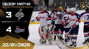 ОБЗОР / ШТОРМ - КАПИТАЛ / 22.01.26 / ОХЛ МОСКВА / ДИВИЗИОН ДЕБЮТАНТ 1