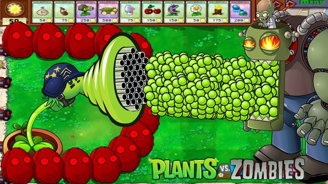 Зомби против растений! Plants vs Zombies ПвЗ PvZ Растения против Зомби смотреть онлайн