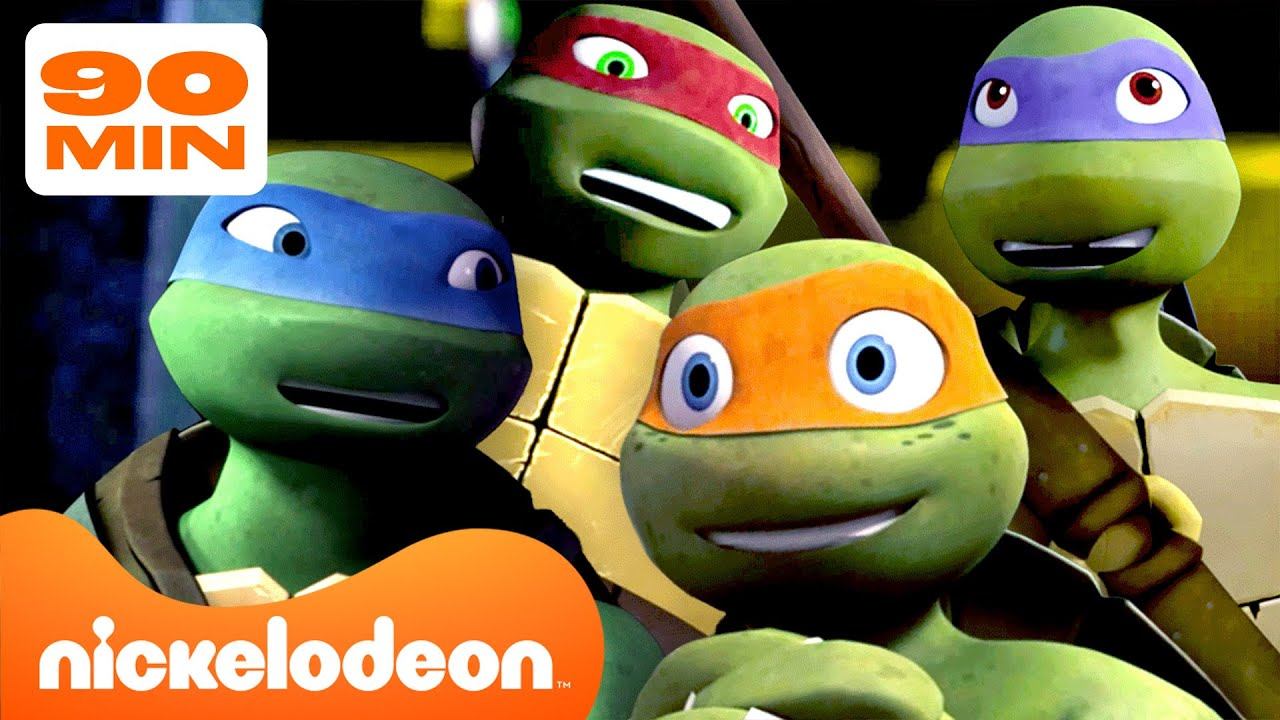 Черепашки-ниндзя | 90 минут самых добрых моментов Черепашек‑ниндзя! | Nickelodeon Cyrillic смотреть онлайн