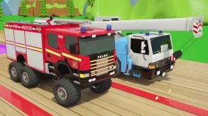 Мультики Веселые Машинки - Разноцветные школьные автобусы и футбольные мячи Детские стишки и песенки