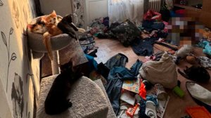 Красноярские правоохранители спасли детей из зловонной квартиры с мусором