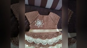 🌸Платье летнее ажурное ручной работы для девочки ,,Кофе с молоком,, 🌸