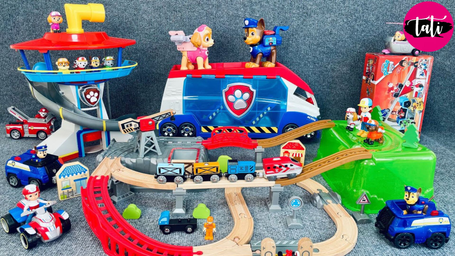 Играем в игрушки из мультика щенячий патруль. Мультфильм для детей. ASMR АСМР смотреть онлайн