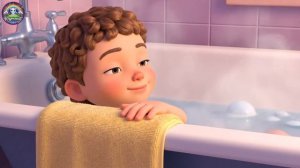 Маленький единорог в снежном автобусе