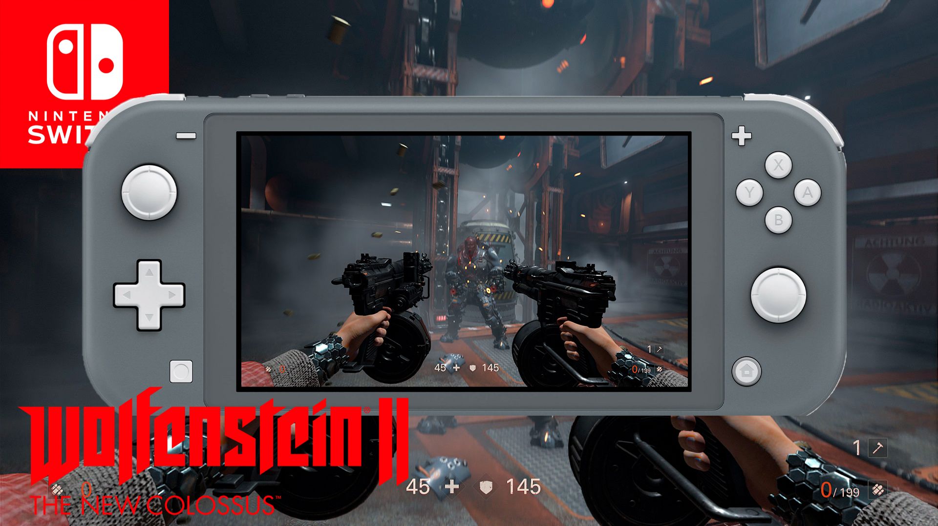 Wolfenstein 2 The New Colossus Nintendo Switch Lite Gameplay смотреть онлайн