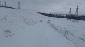 Зимняя тренировка с опытным лабрадором.