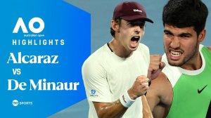 27.01.2026 | ОБЗОР ИГРЫ | Карлос Алькарас - Алекс де Минор | 1/4 финала | AO 2026 | Highlights