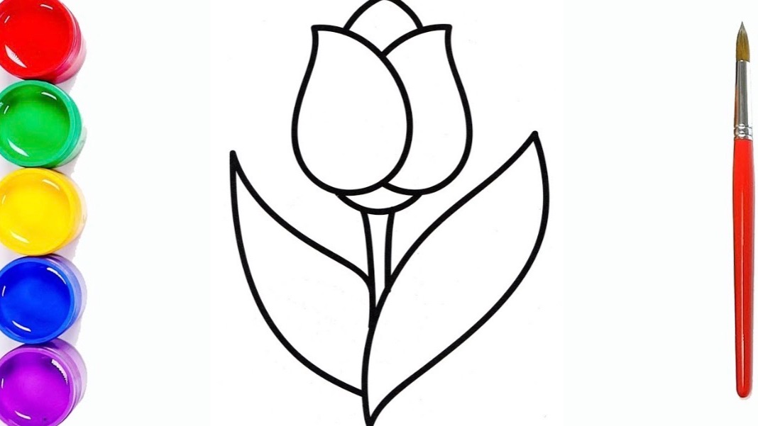Мультик раскраска для детей и малышей. Как нарисовать рисунок цветок смотреть онлайн