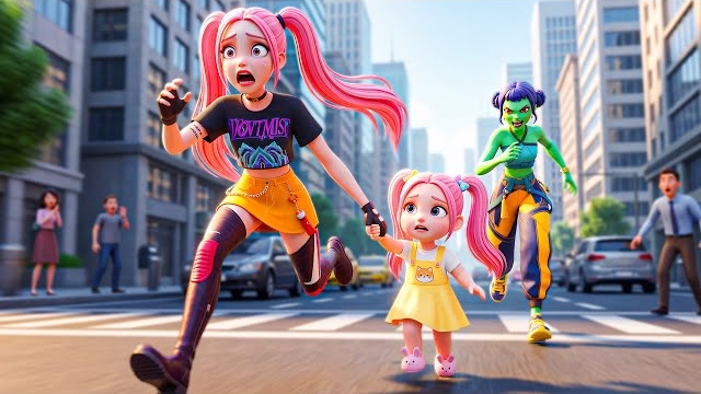 Спасаем Миру и малышку Миру от зомби. Охотники на демонов смотреть онлайн