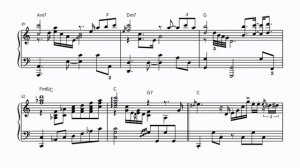 My Way (Frank Sinatra) - Sheet music transcription