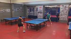 финал! Коренюгин А. (679) - Ноговицына А. (603) настольный теннис 27.01 Малиновый 400+ турнир СПб