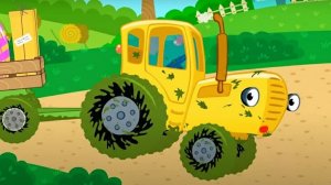 ВЕСЁЛЫЕ ПЕСЕНКИ И ИГРЫ | СИНИЙ ТРАКТОР | МАША И МЕДВЕДЬ | ДЕТЯМ