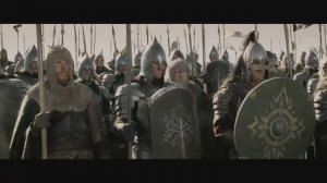 Арагорн мотивирует свое войско перед финальной битвой. Властелин колец_ Возвращение короля.