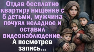 Отдав бесплатно квартиру нищенке с 5 детьми, мужчина почуял неладное и оставил видеонаблюдение...