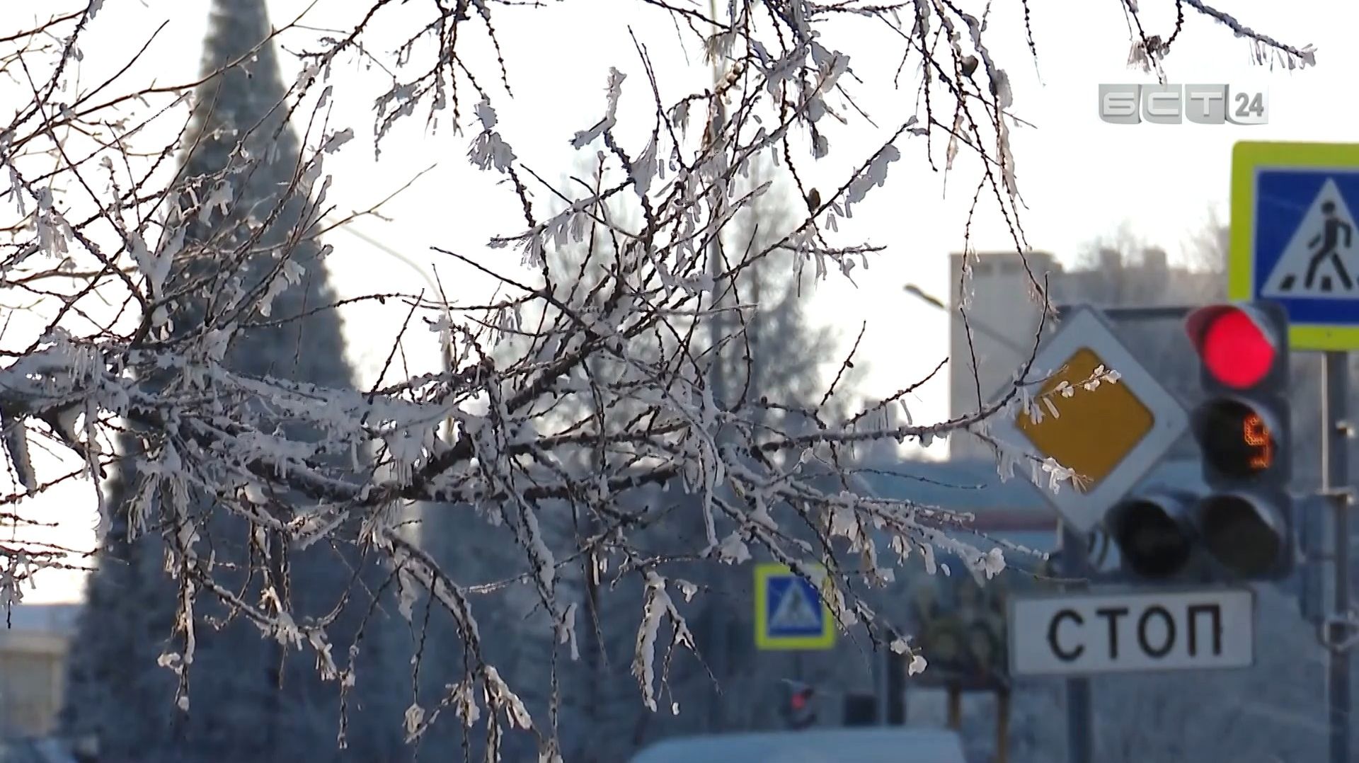 Потепление до –7 °C ожидается в Братске смотреть онлайн