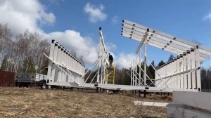 Сборка каркаса дома