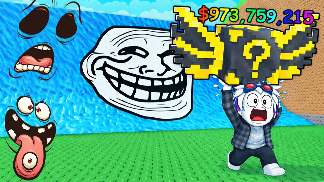 БЕГИ ОТ ВОЛН РАДИ OG ЛАКИ БЛОКОВ! OG БРЕЙНРОТЫ В ROBLOX Escape Waves For Lucky Blocks смотреть онлайн