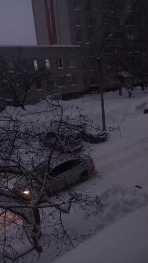 Опять снежище...🥺