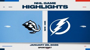 27.01.2026 | ОБЗОР МАТЧА | Тампа-Бэй Лайтнинг - Юта Мамонт | Highlights