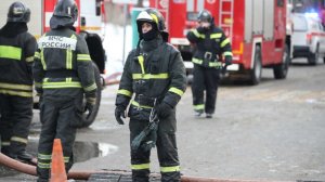 Конюшня горит на 4 520 "квадратах" в подмосковных Горках Ленинских