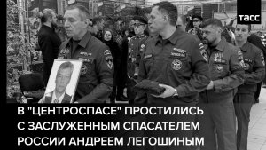 В "Центроспасе" простились с заслуженным спасателем России Андреем Легошиным