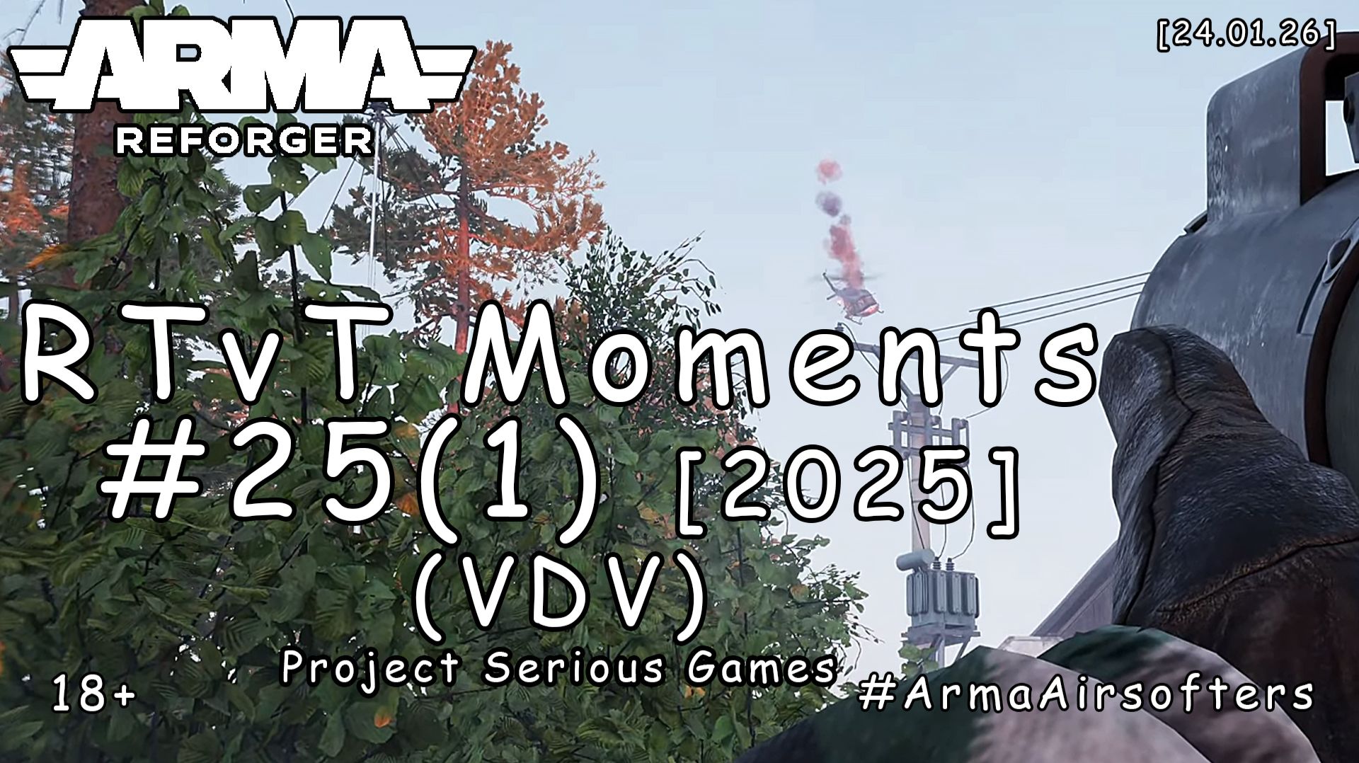 ARMA Reforger - RTvT моменты #25 (1) - Rise and Fall: Оборона (PSG VDV | ПОЛНОМЕТРАЖКА) [2026] смотреть онлайн