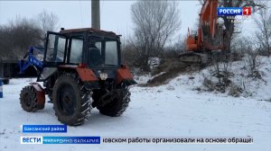 В Баксанском районе завершили очистку русла реки