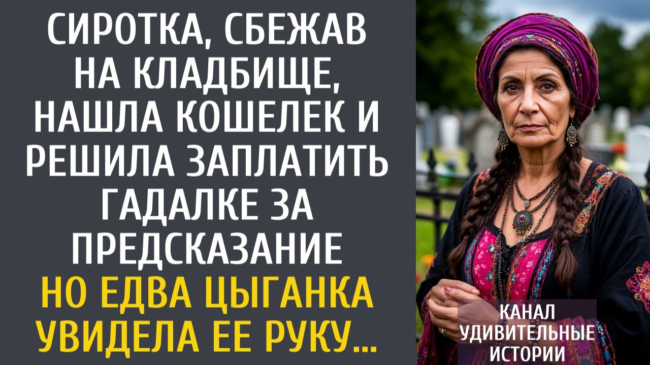 Истории из жизни: Сиротка, сбежав на кладбище, нашла кошелек и решила оплатить гадалке предсказание… смотреть онлайн