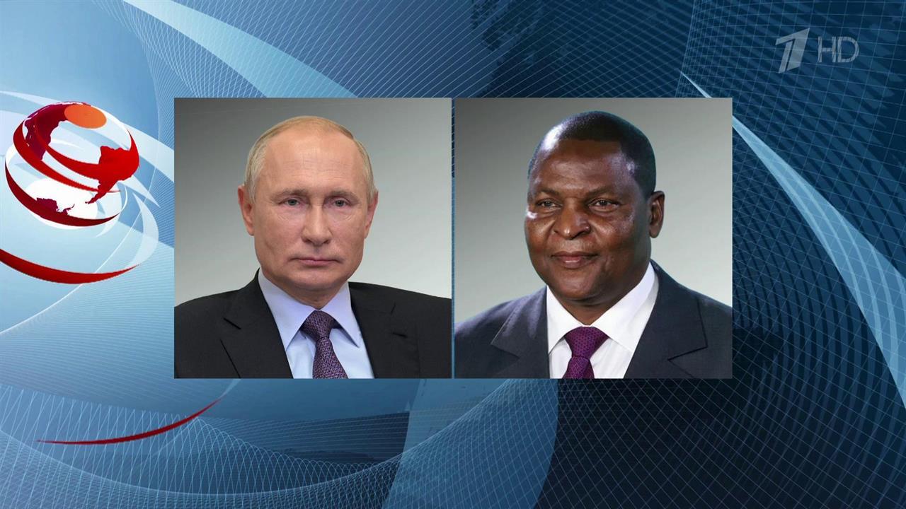 Владимир Путин поздравил президента ЦАР с уверенной победой на выборах в декабре смотреть онлайн