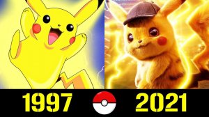 Пикачу - Эволюция (1997 - 2021) ! Все Появления в Мультфильмах и Кино !